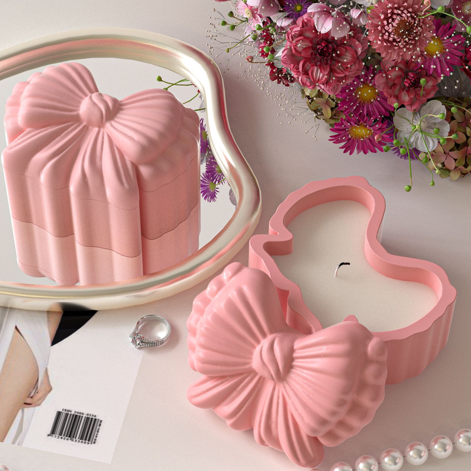 قالب سيليكون على شكل فيونكة مع - مراجعة Resin Art Case وسعره