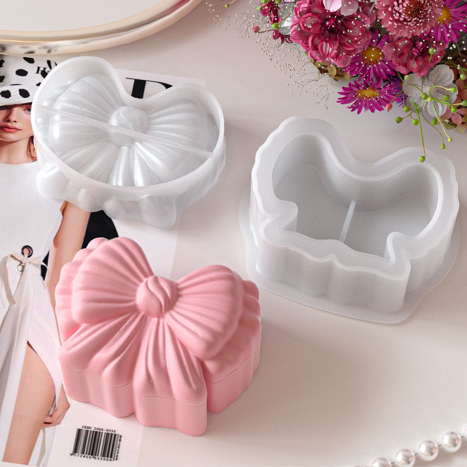 قالب سيليكون على شكل فيونكة مع - مراجعة Resin Art Case وسعره