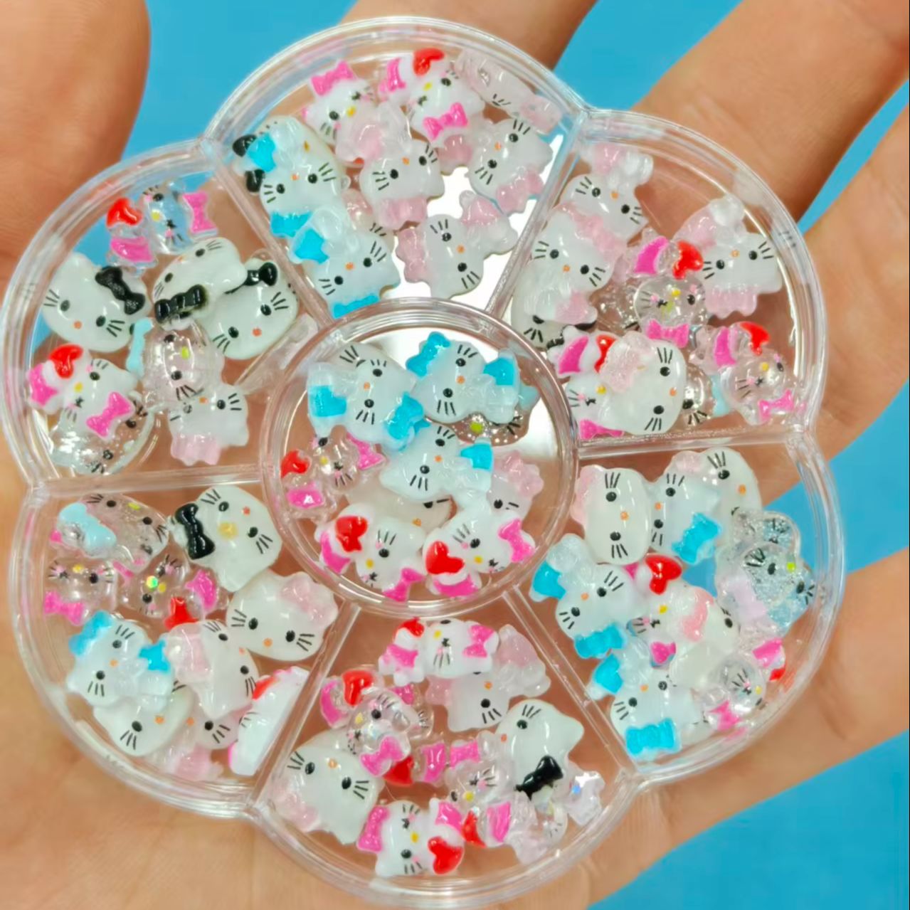 70 قطعة من زينة الأظافر الراتن - مراجعة Resin Art Case وسعره