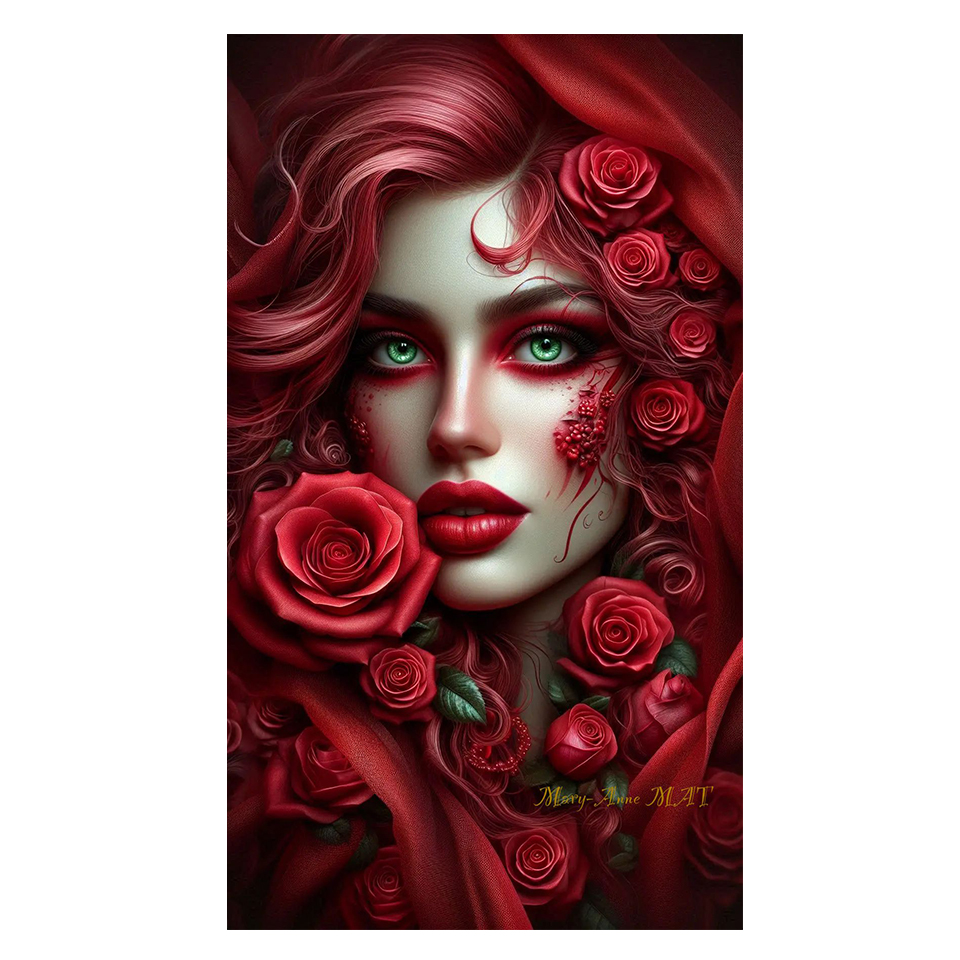 لوحة ماسية للتركيب الذاتي بتصم - مراجعة Resin Art Rose وسعره